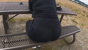 Public See Thru Yoga Pants Big Booty Wife on freefilmz.com