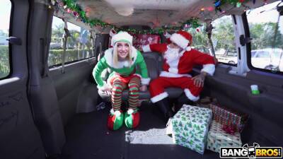 Christmas special in the bang bus for cute Maddie Winters on freefilmz.com