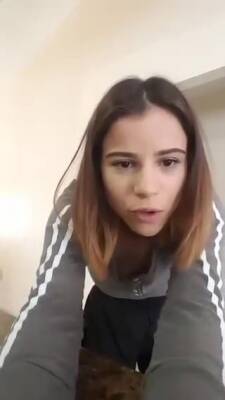 Lovely Girl In Skirt Bored On Periscope on freefilmz.com