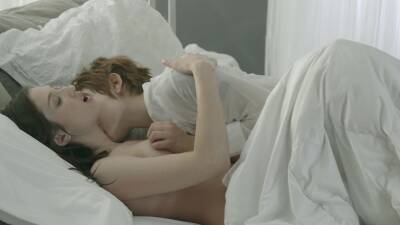 Softcore in bed for two lesbians with amazing lines on freefilmz.com