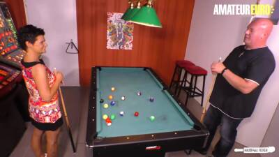 Rough Sex On The Pool Table With Slutty German Wife - Germany on freefilmz.com