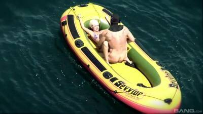 Outdoor fuck on a boat for one slutty blonde on fire on freefilmz.com