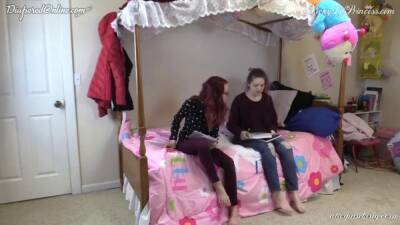 Humiliated wearing a diaper in front of friend on freefilmz.com