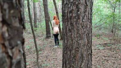 Beautiful chick caught in the woods - Russia on freefilmz.com