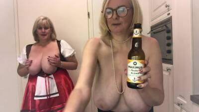 Oktoberfest - 2 busty topless blondes - Fetish - Germany on freefilmz.com