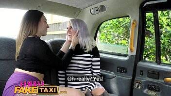 Female Fake Taxi Busty blonde licks her first pussy on freefilmz.com