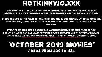 OCTOBER 2019 News at HOTKINKYJO site: double anal fisting, prolapse, public nudity, large dildos on freefilmz.com