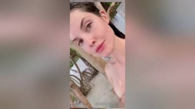 Nude Outdoor Shower Video Leaked on freefilmz.com