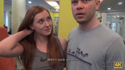 Cuckold for cash permits hunter to fuck his GF in the empty gym on freefilmz.com