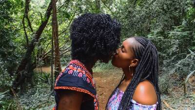 PUBLIC Walk in Park, Private African Lesbian Dildo Fuck on freefilmz.com