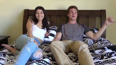 Thick Cock Frat Boy Gets His First Latina College Puss on freefilmz.com
