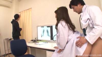 Asian nurse pumps serious inches in both holes - Japan on freefilmz.com