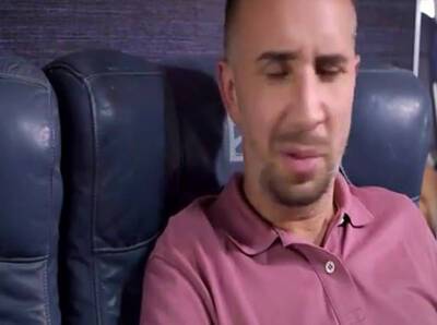 Busty blonde stewardess gets fucked by a passenger on freefilmz.com