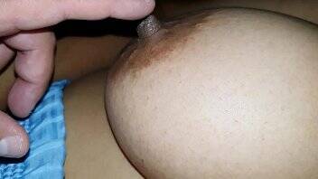 Playing with my sister-in-law's breasts and nipples on freefilmz.com