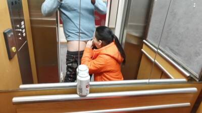 Public Blowjob In The Elevator With Hot Girl on freefilmz.com