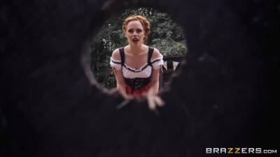 Octoberfest woman Ella Hughes is fond of gigantic cock attacking her face and pussy - Sweden on freefilmz.com