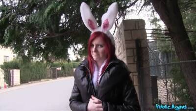 Hot Easter bunny girl fucked outside - Madrid on freefilmz.com