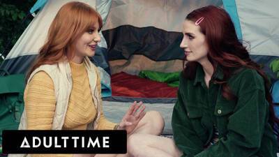 ADULT TIME - Lesbian Camping Trip Tribbing with Lacy Lennon and Aria Carson on freefilmz.com