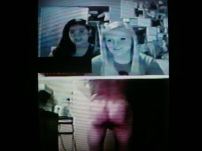 2 office girls shocked my strip show is live (+ sound ) on freefilmz.com