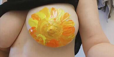 Boobie Painter Patreon Topless Painting on freefilmz.com