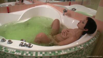 Amateur fucked in the tub and made to swallow a lot on freefilmz.com