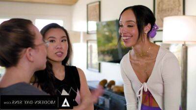 Straight Asian Teen Seduced By Flirty Ebony Lesbian - Alexis tae on freefilmz.com