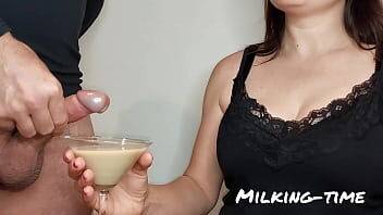 Cum Drinking Wife Part 2: Creamy Cocktail (Milking-time) on freefilmz.com
