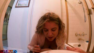 Stepsister Sits On Stepbrothers Dick In The Bathroom - Usa on freefilmz.com