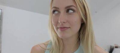 Beautiful blonde girl bangs her stepbro POV style and begs for his sweet cum on freefilmz.com