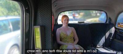 Thick ass ginger cutie is sucking off and riding the taxi driver's huge dong on freefilmz.com