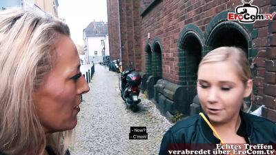 German Milf with big tits picks up a Teen for lesbian sex - Germany on freefilmz.com