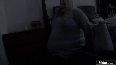 BBW Busty Brogan lifts her big belly so you can see his dick slip in! - Big tits on freefilmz.com