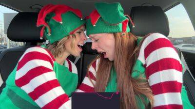 As Horny Elves Cumming In Drive Thru With Remote Controlled Vibrators / 4k With Serenity Cox And Nadia Foxx on freefilmz.com