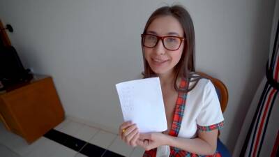 Dick For Lily - Girl Gets Fucked For Homework For The First Time And She Likes It on freefilmz.com