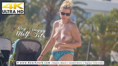 Big Saggy MILF Tits - BeachJerk on freefilmz.com