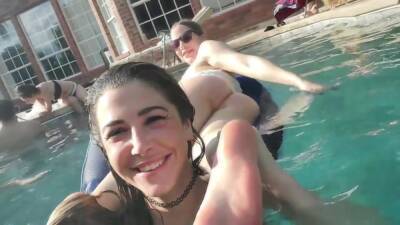 Twitch Thot Pinksparklez Micro Bikini Flashing Ass Pool Video on freefilmz.com