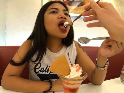 Big ass amateur Thai teen fucked by her boyfriend after having ice cream - Thailand on freefilmz.com