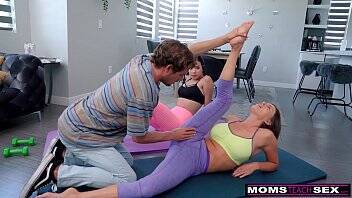 "Are you Serious Mom?" - Yoga Step Mom Fucks My BF And I Join In on freefilmz.com