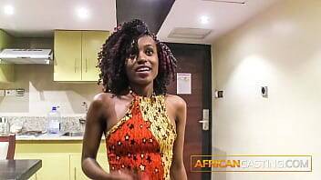 Tanzanian Amateur Ebony Model Casted For a Fake Job on freefilmz.com