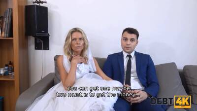 Debt collector tracks down sexy bride and they have affair on freefilmz.com