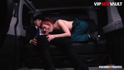(Vanessa Shelby, Matt Ice) - Hardcore Car Sex With Naughty Redhead And Her Horny Driver on freefilmz.com