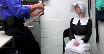 Pale blonde nun Annie Archer gets fucked hard for stealing. HD on freefilmz.com