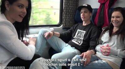 Slovakian teenagers fuck on the train on freefilmz.com