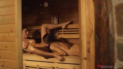 Sex in sauna and under waterfall - Madrid on freefilmz.com