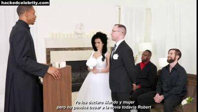 Boda - Denise milani in interracial wedding gangbang with cum on tits on freefilmz.com