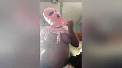 Scope Still Wild Af Pink Ski Mask Thot W/ Pink Dildo on freefilmz.com