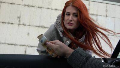 Cute redhead accepts cash for sex in restless European kinks on freefilmz.com