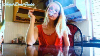 Hot Blonde Milf Love To Keep Smoking After Swallowing Warm Cum on freefilmz.com