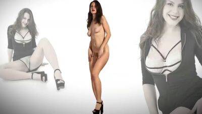 Sofia Curly In Smack That - Brunette Beauty Striptease Dance on freefilmz.com