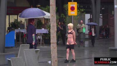 Lezdom Redhead Milf Shows Teen Bondservant Outdoor In Publi on freefilmz.com
